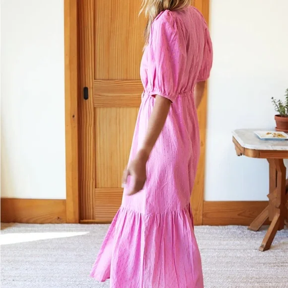 EMERSON FRY LUCY DRESS - PINK GOLD DOT LUREX - Picture 5 of 10